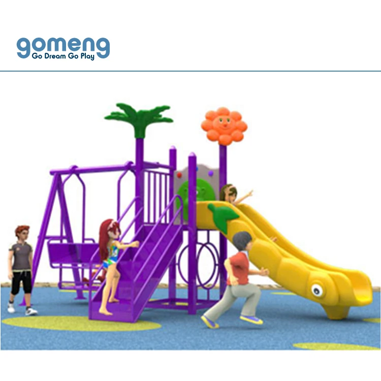 Plastic Slide Galvanized Metal Preschool Toddler Useful Outdoor Playground