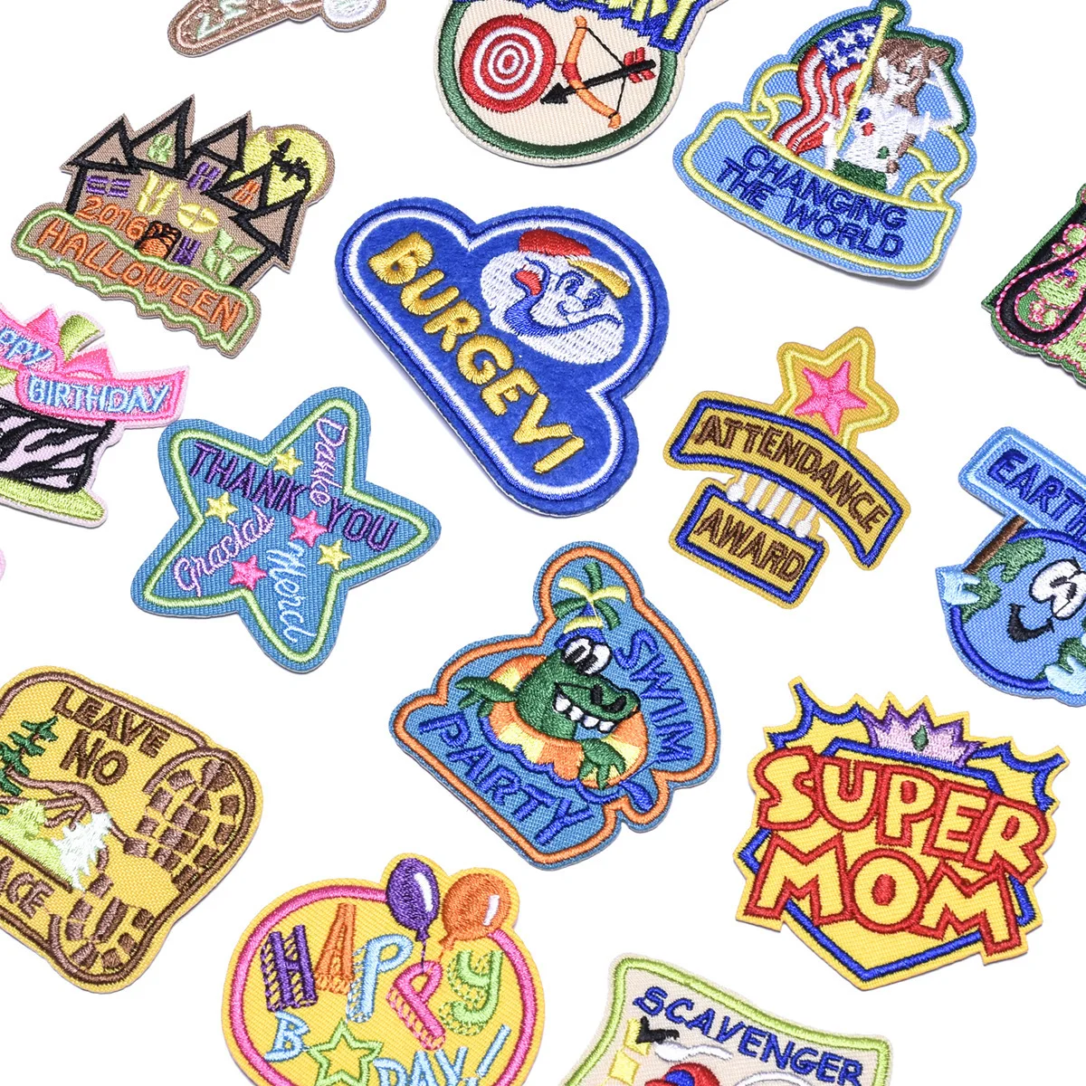 High Quality 3d embroidery patch Woven Badge Custom Brand Logo woven patches for clothing