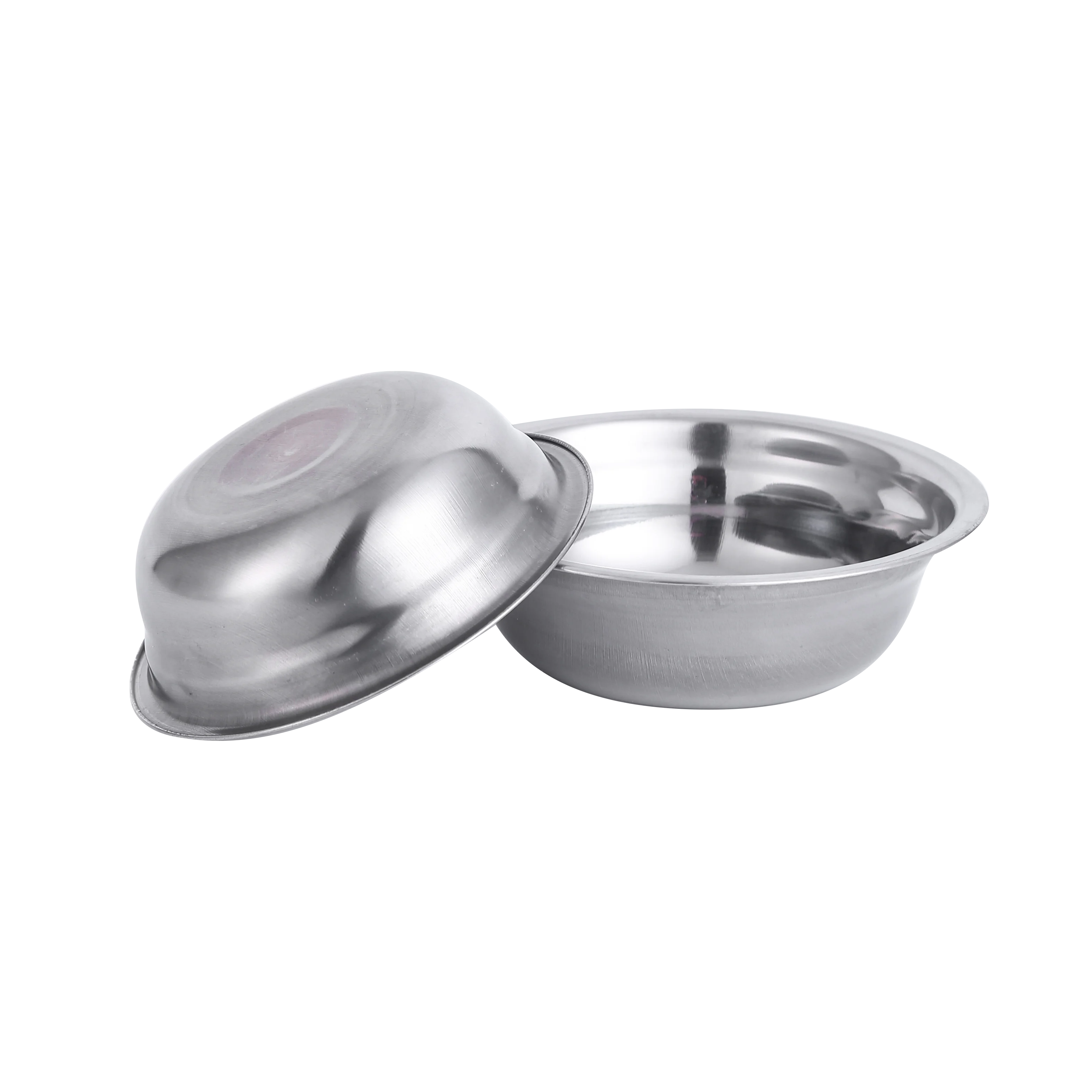 Multi-size kitchen stainless steel deep mixing bowl metal tableware soup bowl wholesale