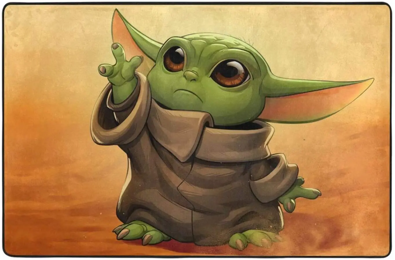 Cute Baby Yoda Mandal-Orian Area Rug Non Slip Ultra Large Super Soft Welcome Mat Peripheral Carpet Home Decor