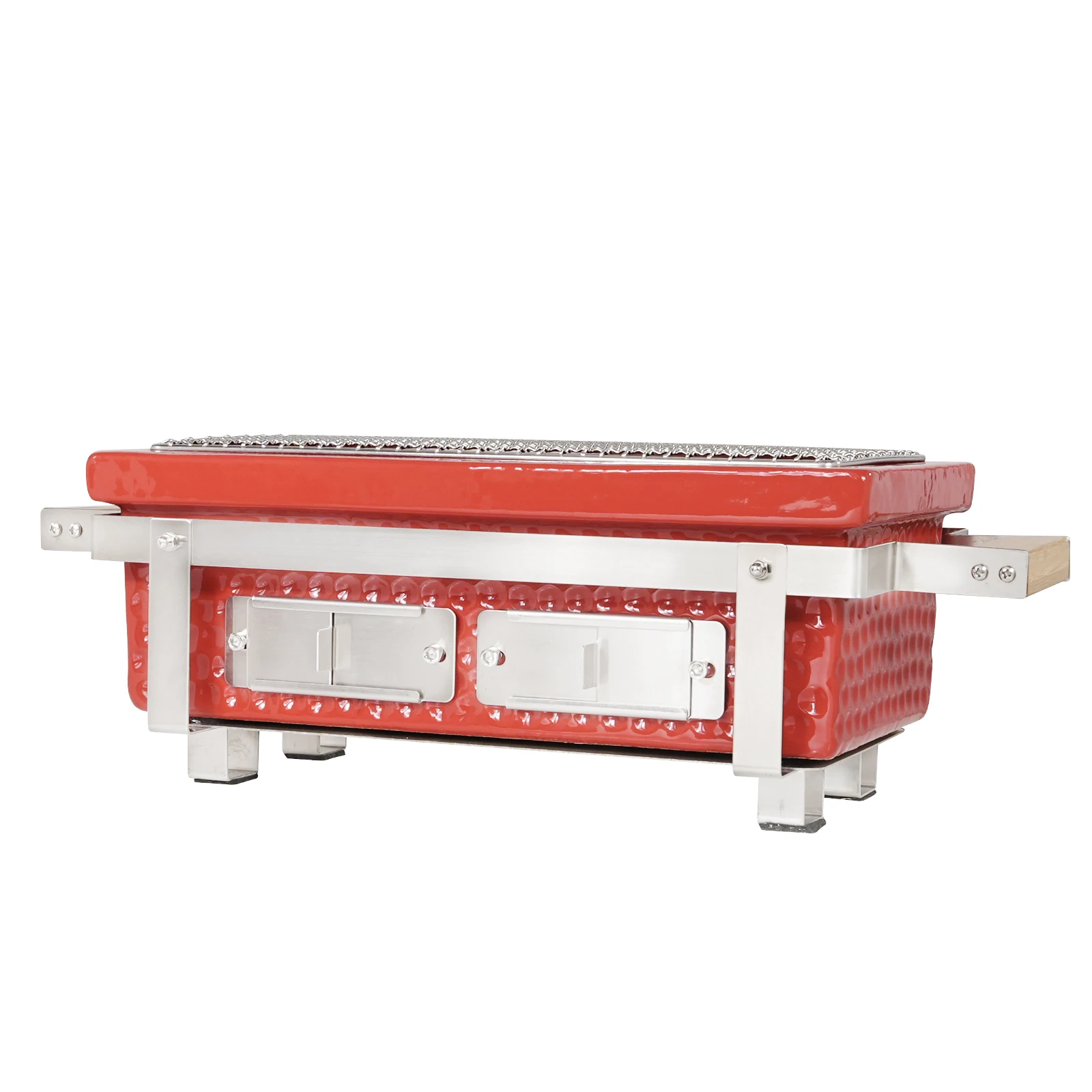 AUPLEX Portable Ceramic Table Square Japanese Hibachi BBQ Charcoal Barbecue Grill outdoor camping