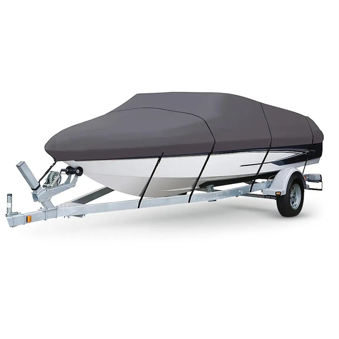 150D Oxford Cloth Trailer Waterproof Dustproof And UV Resistant Custom Boat Cover
