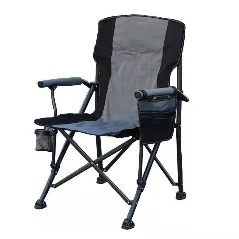 HE-1156, Manufactory Double Layers Metal Folding Camping Chairs Can be Folding Beach Chair Customized Size Colour Logo