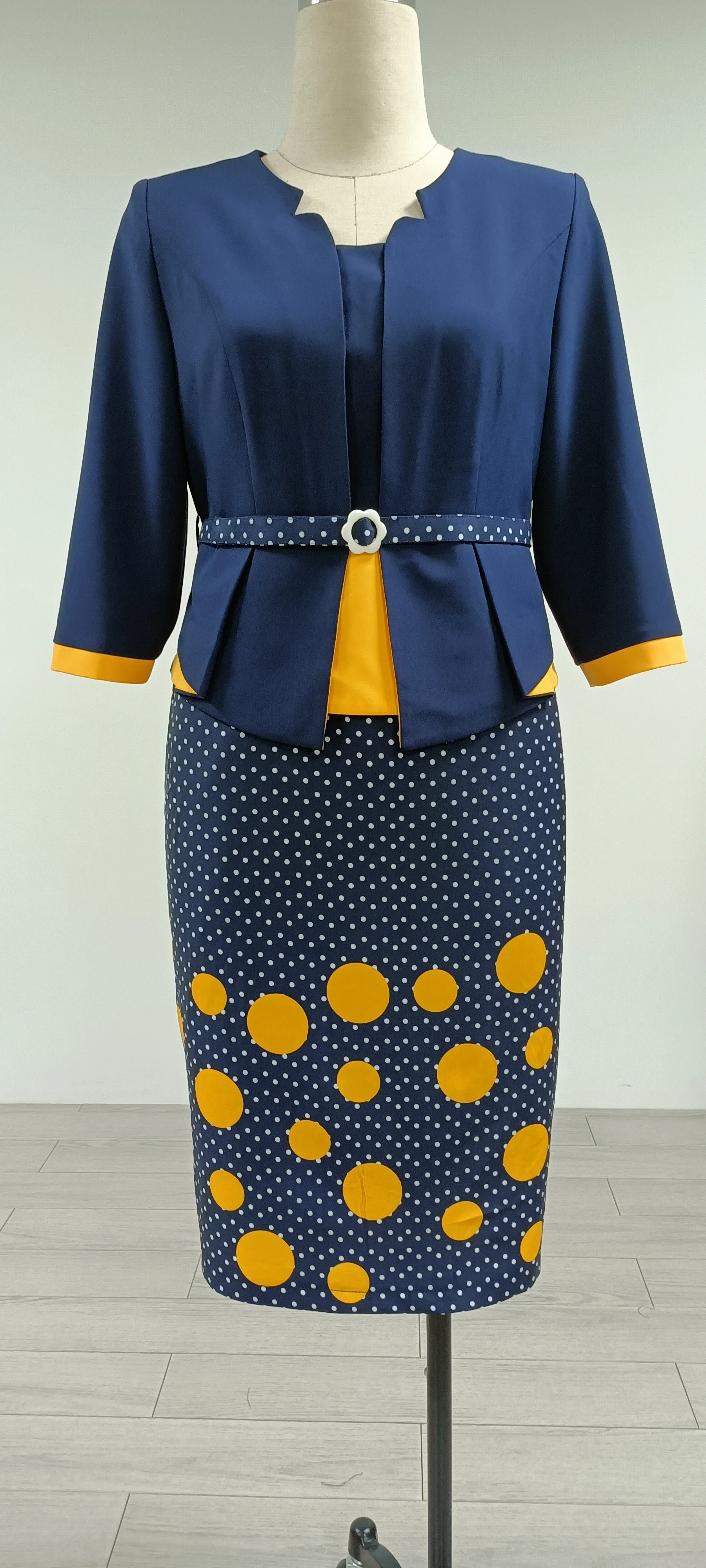 Hot Sale 5xl Turkey Style Office Dress Elegant African Women  Vestido Maxi Plus Size Church  Dress