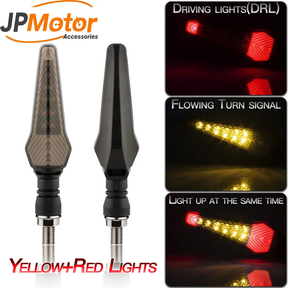 Motorcycle Turn Signals Light Suit 12V Flasher Motorcycle Led Brake Light Flowing Water Blinker Signals Lamp