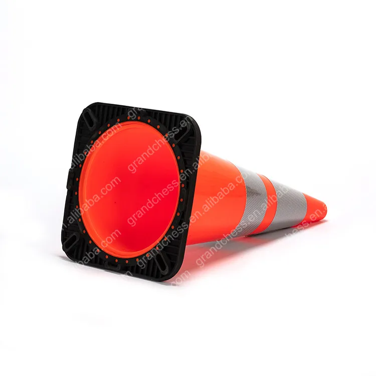 
America Standard 28 inch 700mm High 10lbs Black Base PVC Traffic Road Cone 