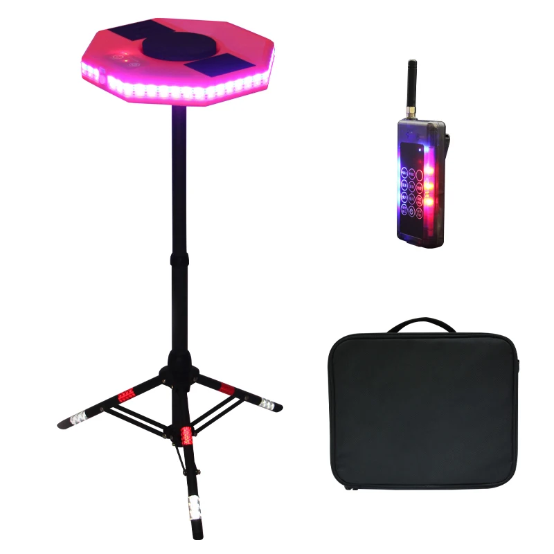 Portable traffic accident scene anti collision warning recording wireless work zone intrusion sound light alarm system