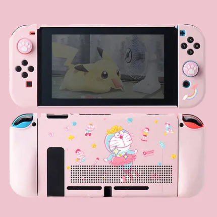 Мягкий защитный чехол из ТПУ для игровой консоли Nintendo Switch милый мультяшный контроллера