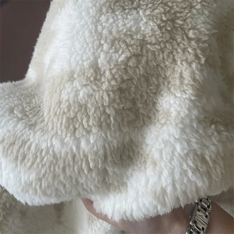 
100% POLY DOUBLE SHERPA CHEAPER FASHION HIGH QUALITY STOCK FABRIC IN PLAID 