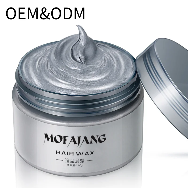 Washable Hair Color Temporary Hair Color Wax Clay Dye Cream Sliver Hair Paint Wax