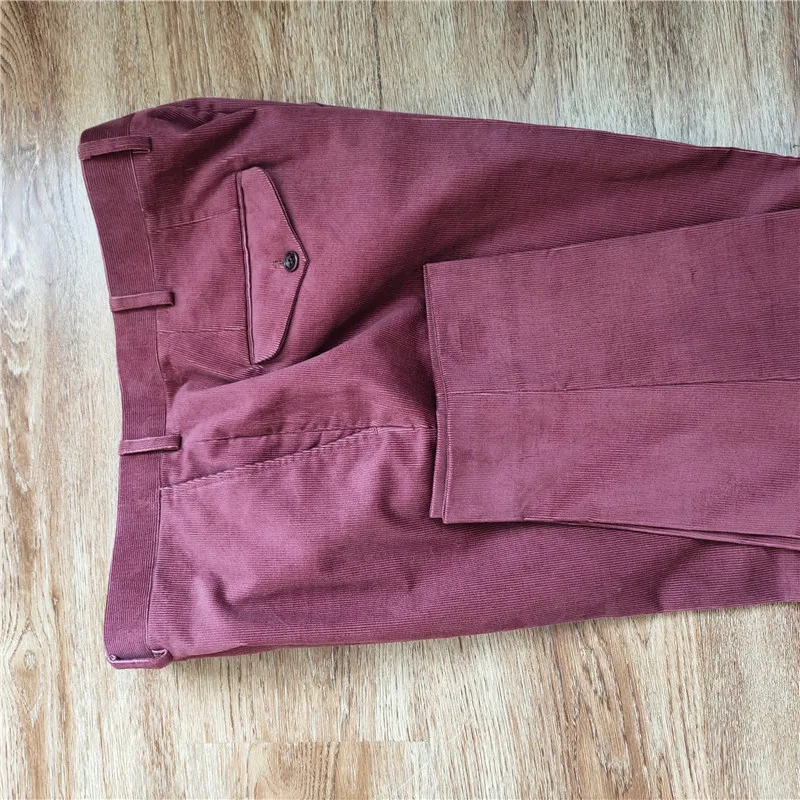 new fashion design beige  corduroy 2022 slim fit casual fashion men pants skinny fit man stripe design trousers