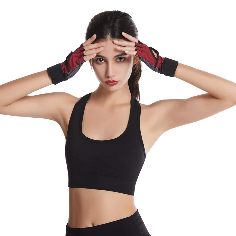 Женские уличные спортивные перчатки с полупальцами, перчатки для спортзала, Лидер продаж