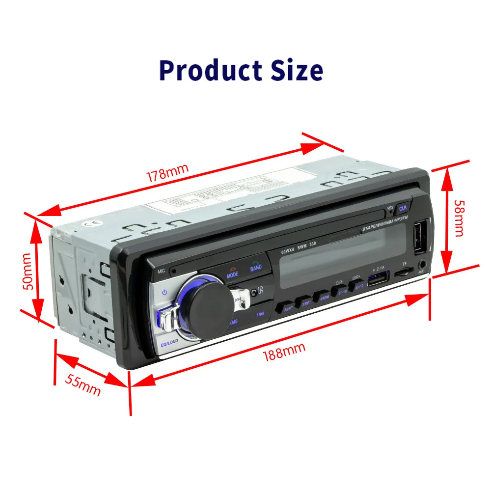 New Car BT MP3 player card U disk car radio instead of usb charging Car DVD