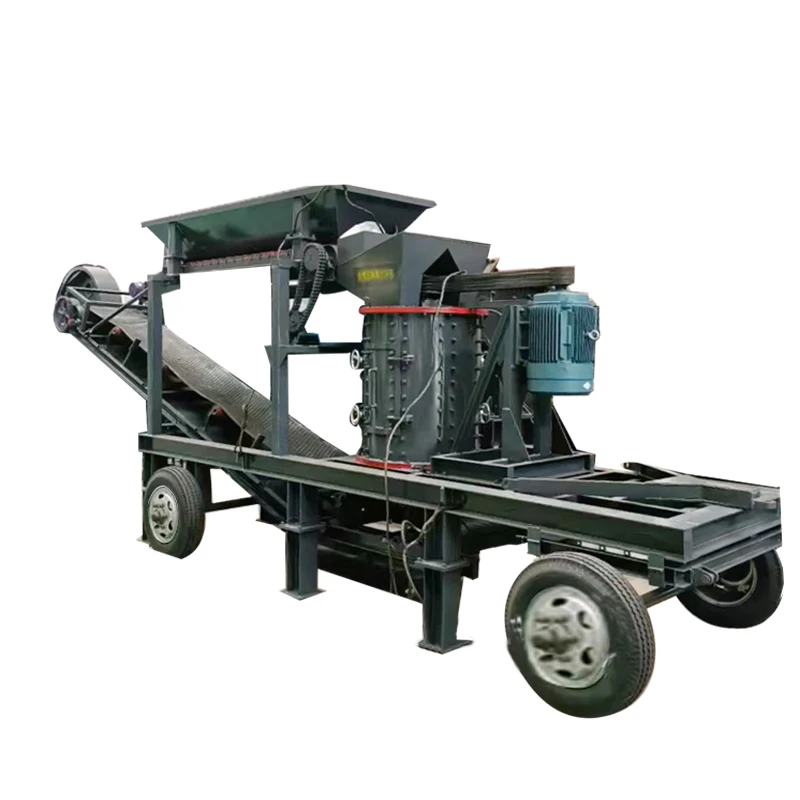 High efficiency vertical composite crusher New mine rock hammer crusher copper slag iron ore sand production line