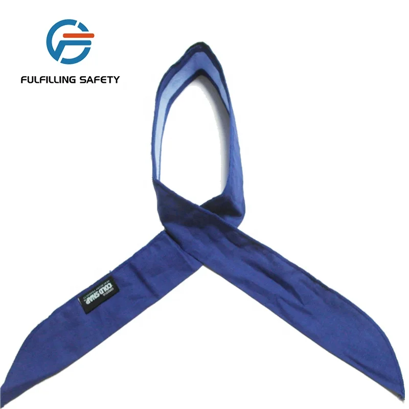 Ice gel fast cooling protective head band absorbent towel for outdoor exercise