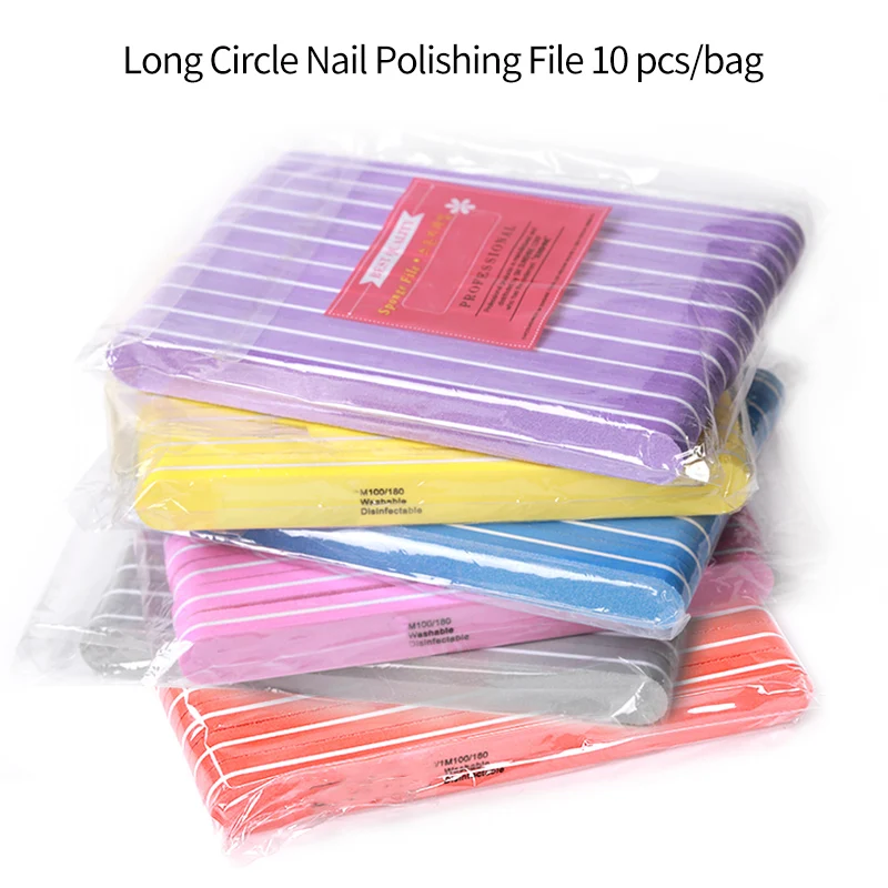 High Quality 2 way Sponge Nail Polish File Buffer shining file OEM Custom logo