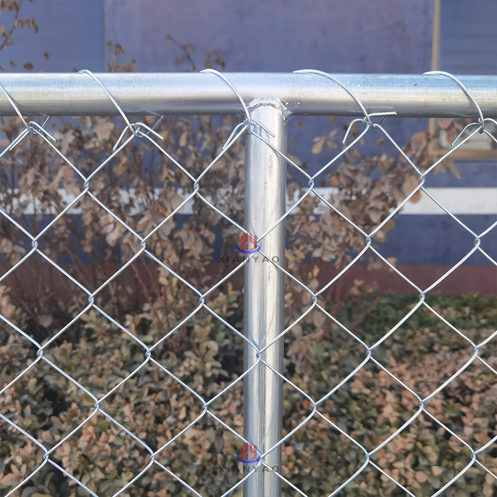 high quality 6x10 Foot Chain Link Fence Panel Barrier Base   temporary fence panels for construction site