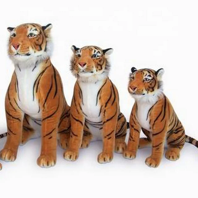 factory wholesale  plush snow leopard realistic sitting snow leopard plush toy