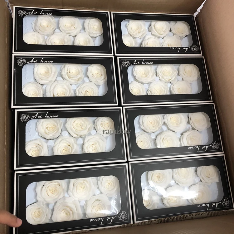 Cheap wholesale preserved roses 5-6 cm preserved rose head