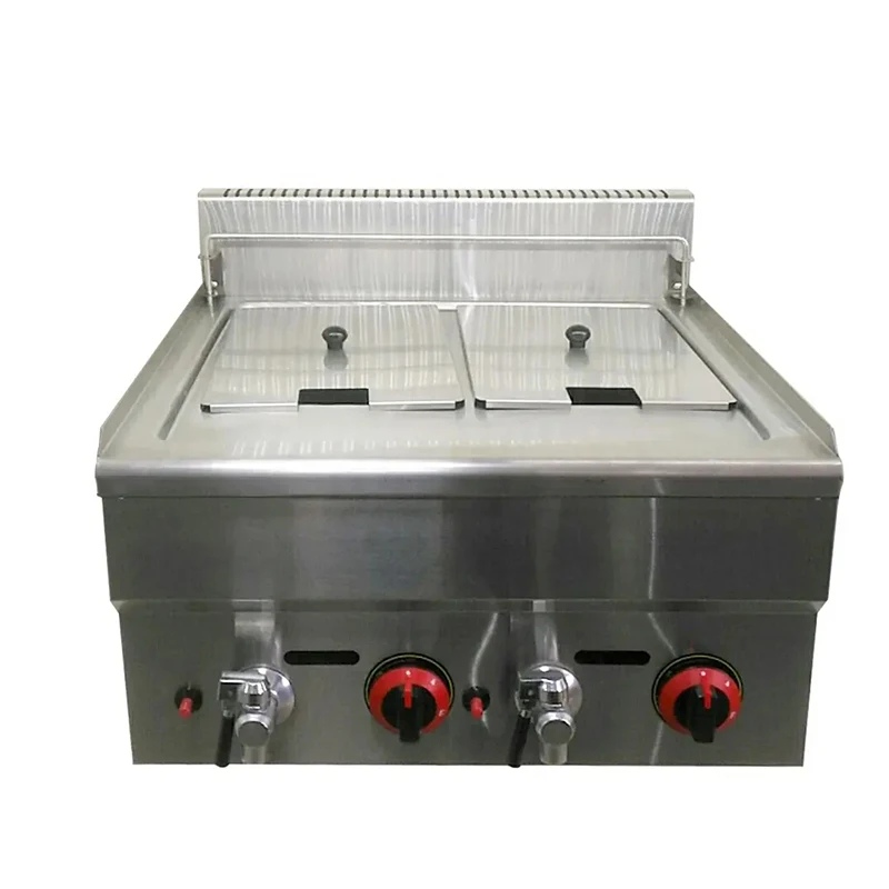 RTK Commercial chicken potato deep fryer 24 litrer big capacity tank with water tap and basket