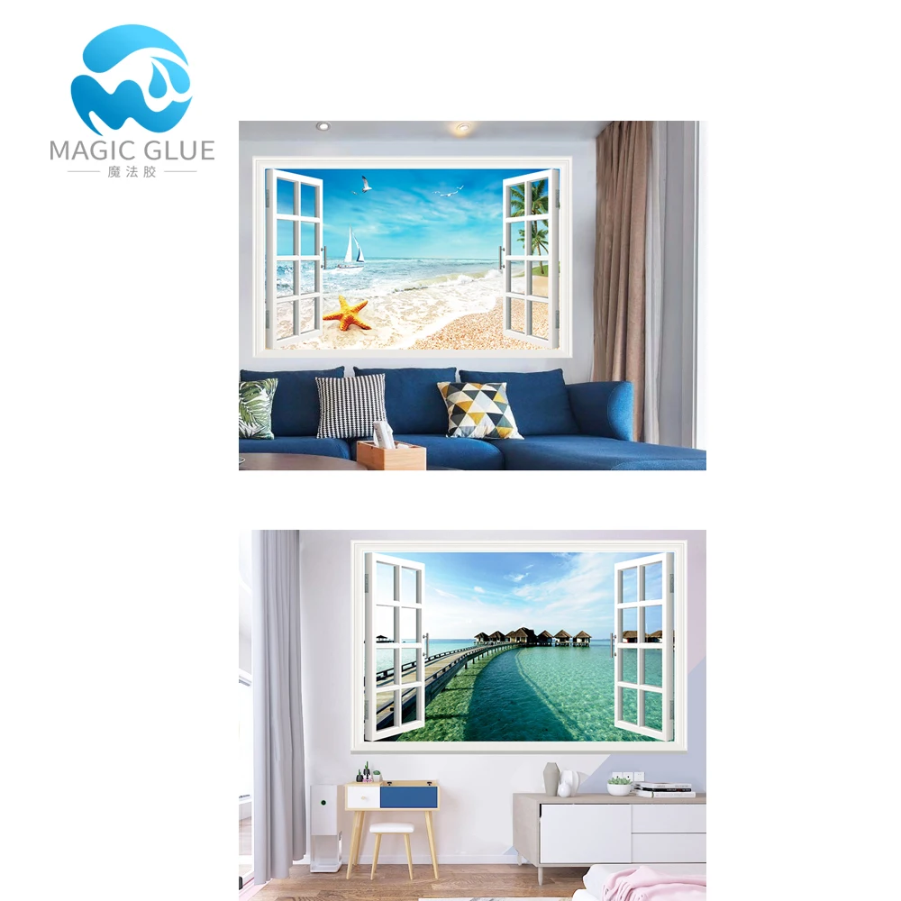 Anti Scratch AB Epoxy Resin 3D Flooring with Sticker