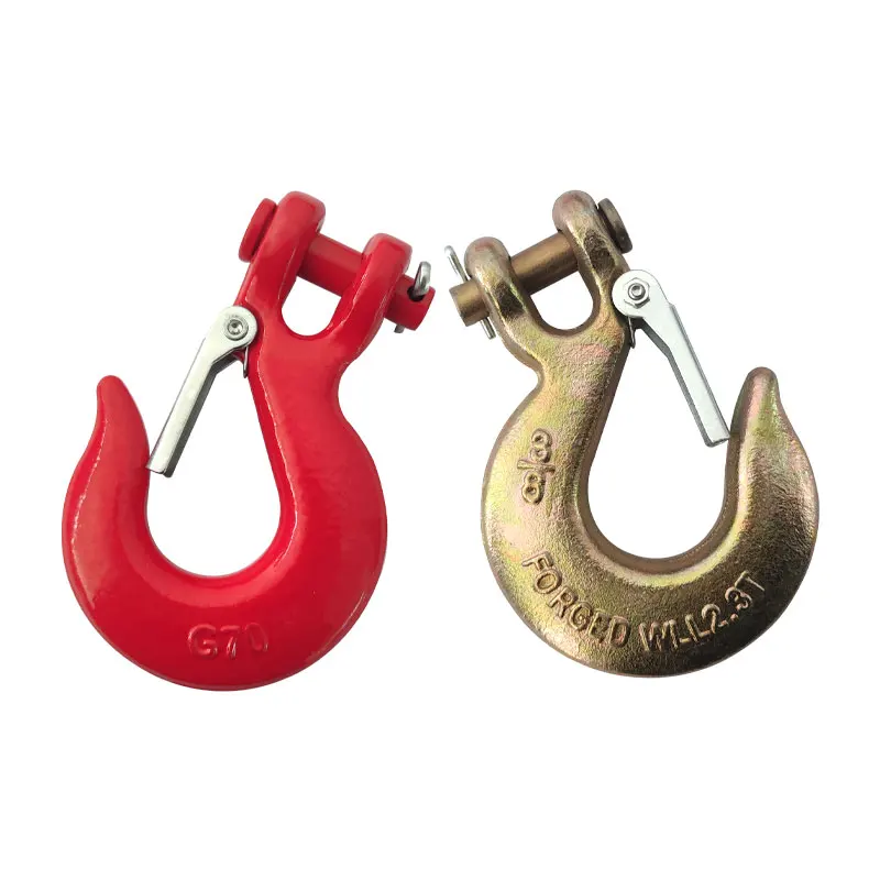 G80 Forged Alloy  Clevis Lifting Sling Hook With Latch