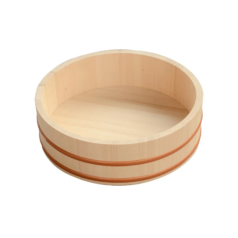 Bibimbap copper rim sashimi sushi rice cooking assortment wooden barrel bibimbap cooking wooden bowl