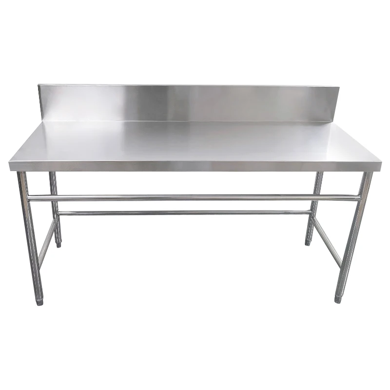 1.8M Work table Stainless steel double-layer custom countertop