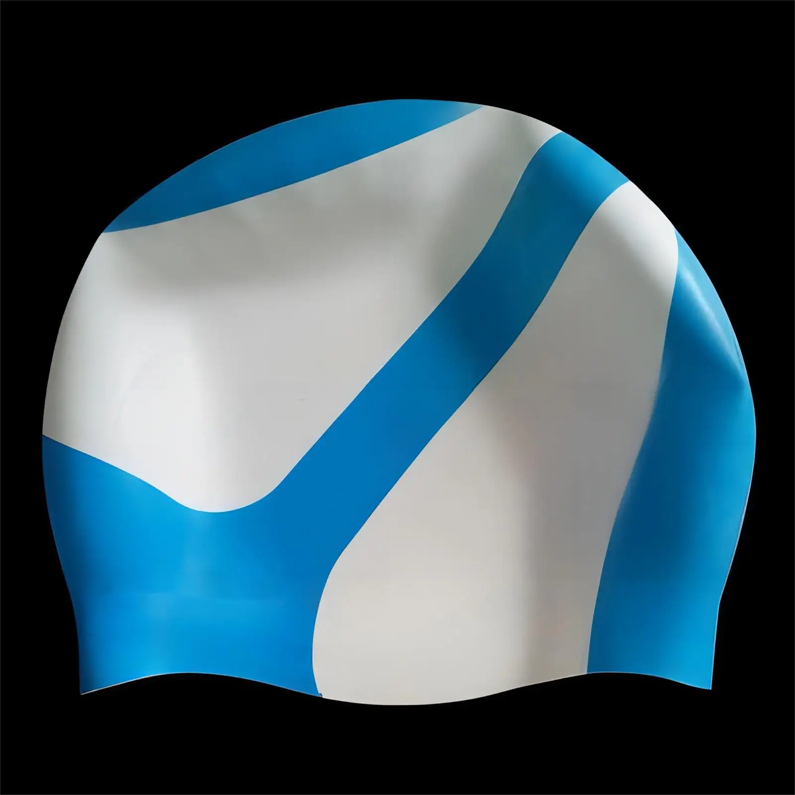 Lovely fish cartoon children silicone kids swimming cap eco-friendly custom swimming caps