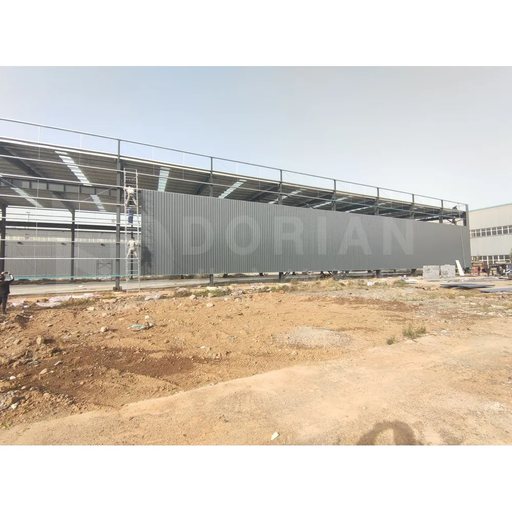 80x100 Cheap Metal Workshop Building Industrial Steel Structure Warehouse With Gutters