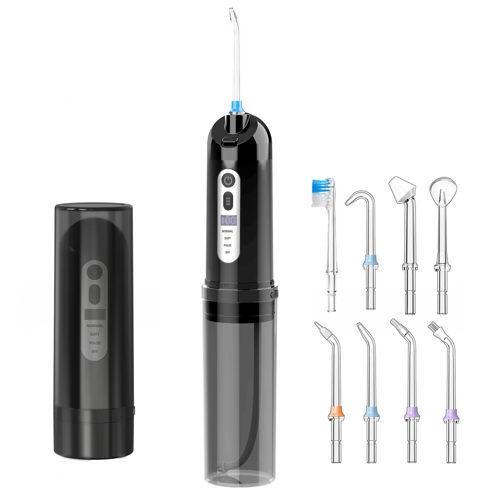 DIY Pressure Level Dentist Care Portable Teeth Jet Electronic Hydro Capsule Flosser Dental Water Irrigator for Teeth Cleaning