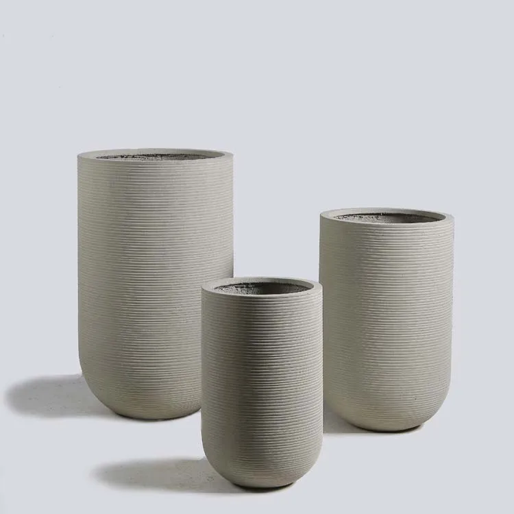 Custom Natural Concrete Flowerpot for Planters Manufacturer Planter Pot Vase All Kinds of Flower Pots Handmade High-end Surface