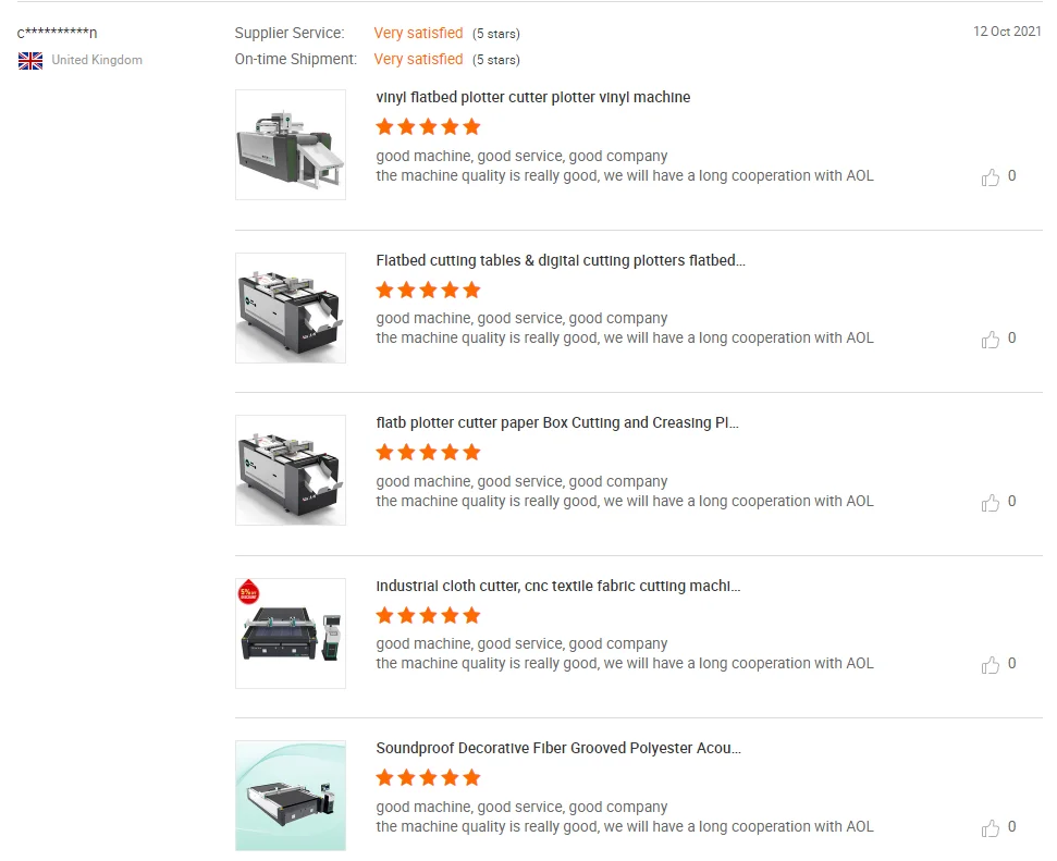 AOL corrugated card dental decal maker paper acrylic automatic cut machine