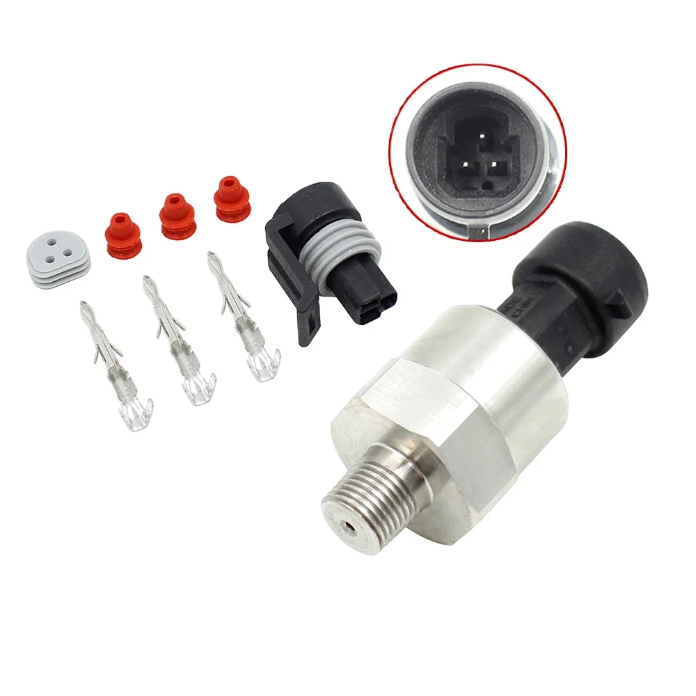 30 PSI High Quality Stainless Steel Pressure Sensor 1/8 NPT Thread With Connector Accurate Measurement