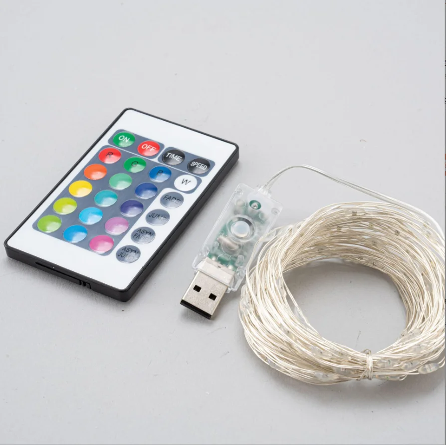 Price Outdoor Fairy 16-Color Changing Usb Powered Garden Rgb Led Copper Wire String Light For Holiday Christmas Party Decoration