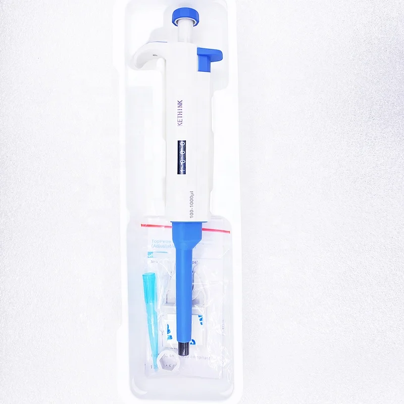 New Lab Micro Pipette  KETHINK  single-channel adjustable volume plastic pipette pen for lab/ medical use
