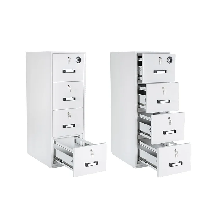 2 3 4 Drawer Metal Fireproof Office Cupboard File Cabinet Steel Safe File Cabinet Fire Resistant Metal Filing Cabinets