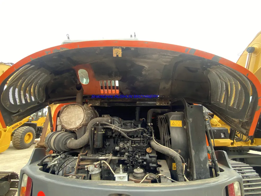 Корейский небольшой Подержанный DOOSAN DX60W гидравлический колесный экскаватор 6ton б/у Yanmar двигатель