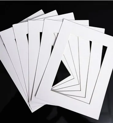 Side Width 3cm 4cm Backing Board Wholesale White Cardboard for Photo Frame With Clear Opp Bags Packing