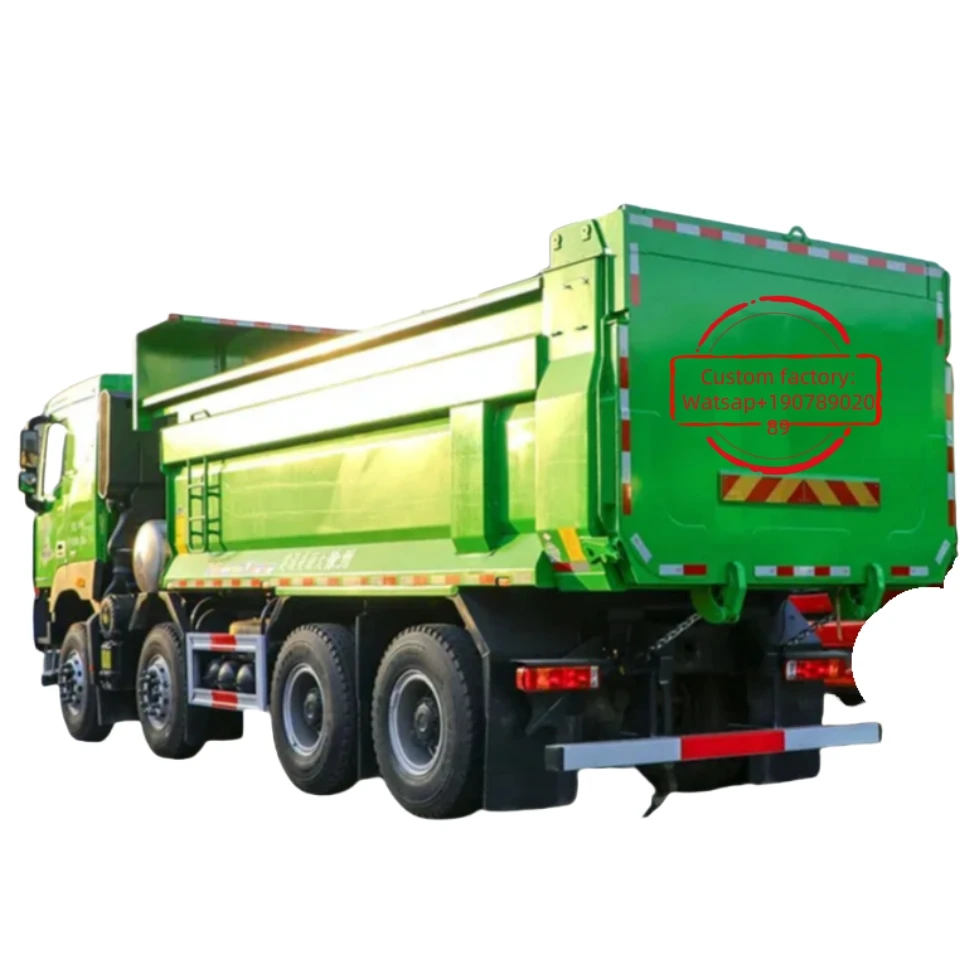 Foton 8X4 Electric Dump Truck Luxurious Cab New Condition Cummins Engine Fast Gear Box Euro 2 Emission 4x2 Left Manual ACC