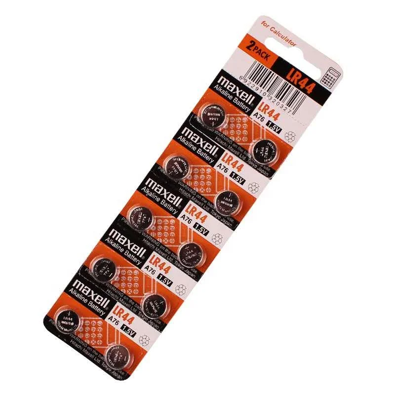 Щелочная Кнопочная батарея Maxell LR44 1130 Lr41 0 ртутная ag13 щелочная lr44