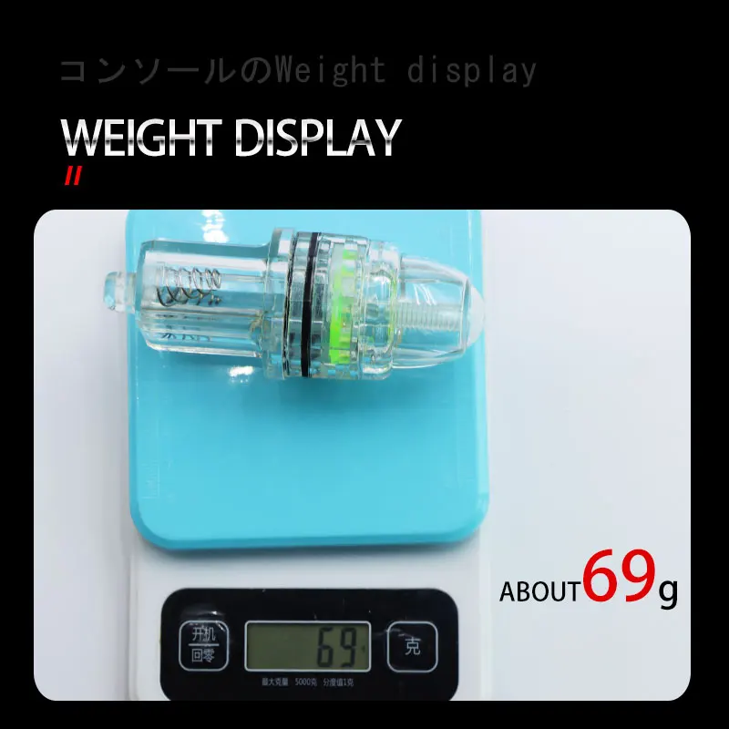 LED Lure Light Diamond Shape Deep Drop Lamp Attractive Underwater Fishing Squid Net Float Flash Fish Light