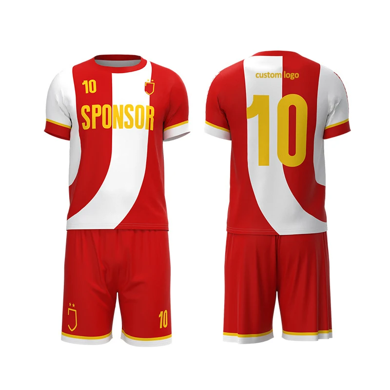 Thai Quality Quick Dry Team Uniform Set Shirt customized Sport Wear Men Kids Retro Football Jersey Soccer Wear RCZ02