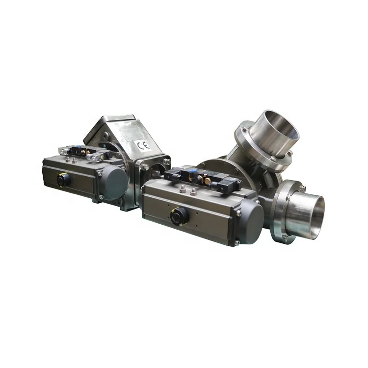 China Manufacturer Double Actuator Pneumatic Cock Shunt Valve