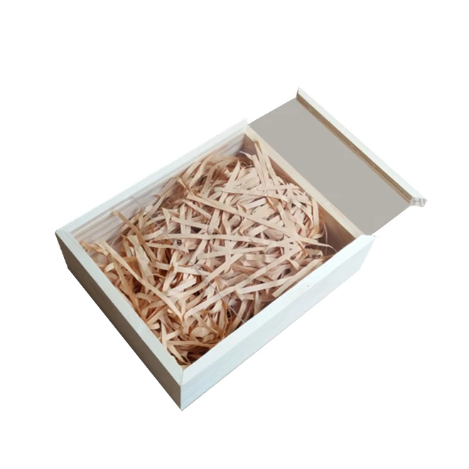 Plain Wooden Wedding Photo Keepsake Box Gift,Unfinished Pine Display Boxes Sliding Clear Acrylic Lid for Wallet,Jewelry