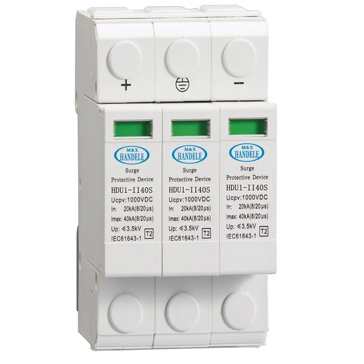 40KA DC Surge Protector for Solar System Surge Protection Device DC SPD for solar energy 600VDC 800VDC 1000VDC 1500VDC