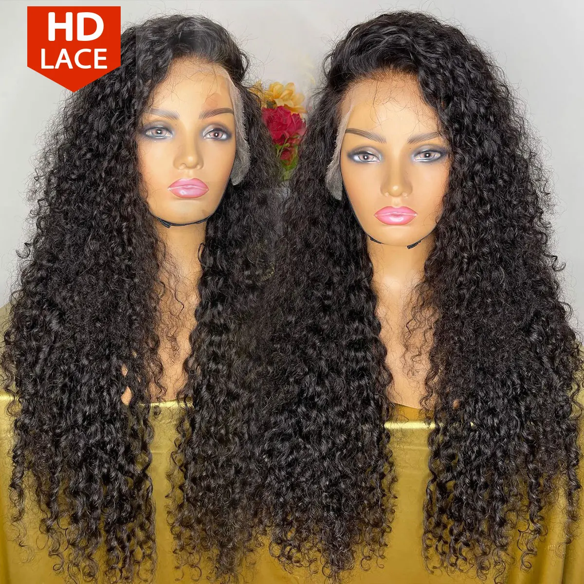 Wholesale 100%Water Wave Raw Brazilian Virgin Human Hair 360 Full HD Lace Frontal Wig For Black Women Human Hair Lace Front Wig