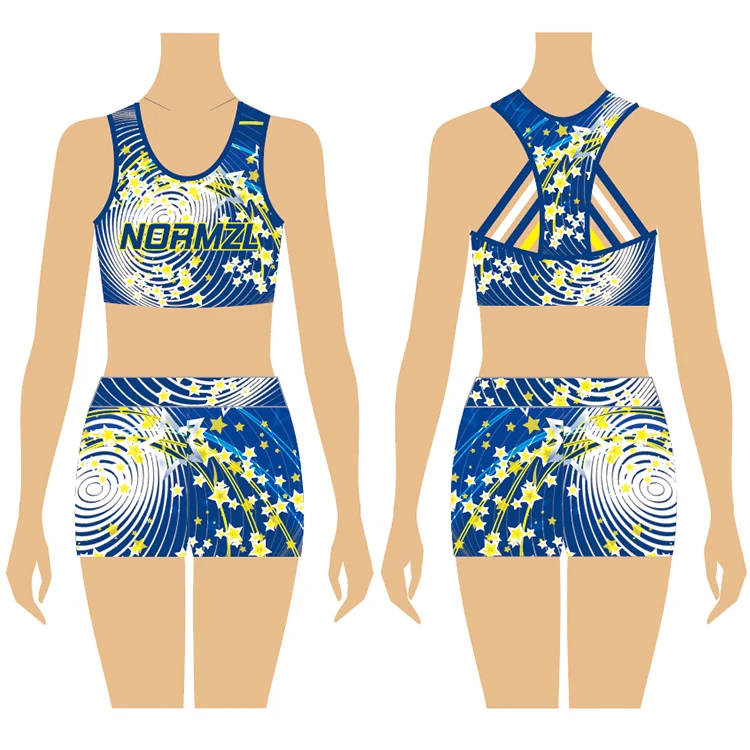 OEM пользовательская Сублимация Cheerleader детская Униформа Cheer тренировочная