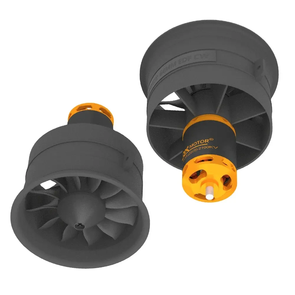 Professional Qx-Motor 64Mm Edf Fan Brushless Combo For Rc Airplanes Aircraft Engine And Remote Control Models