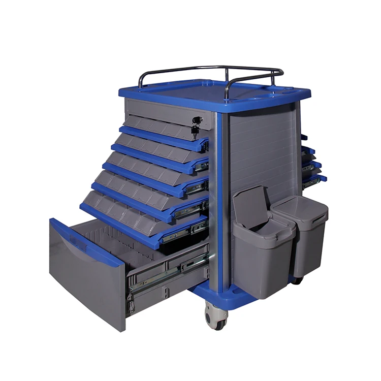 Тележка для экстренных травм Abs мобильная медицинская тележка с колесами дефибриллятора